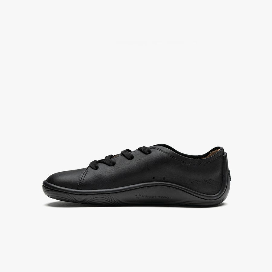 Vivobarefoot Addis School Junior Kids' Casual Shoes Black | 3614HQWOG