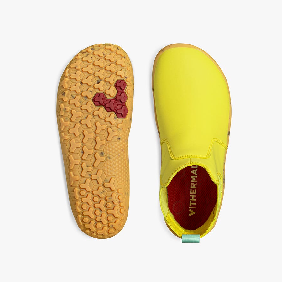 Vivobarefoot Fulham Rubber II Juniors Kids' Boots Yellow | 4805GSXBL