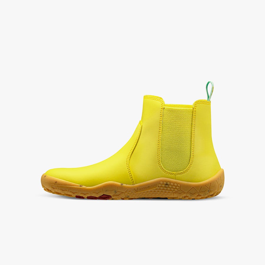 Vivobarefoot Fulham Rubber II Juniors Kids' Boots Yellow | 4805GSXBL