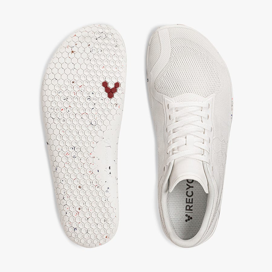 Vivobarefoot Geo Racer II Women's Trainers White | 2763JDOZF