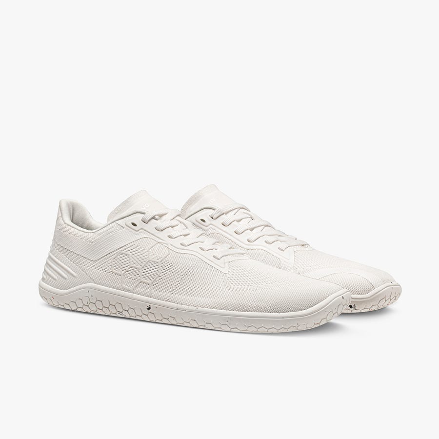 Vivobarefoot Geo Racer II Women's Trainers White | 2763JDOZF