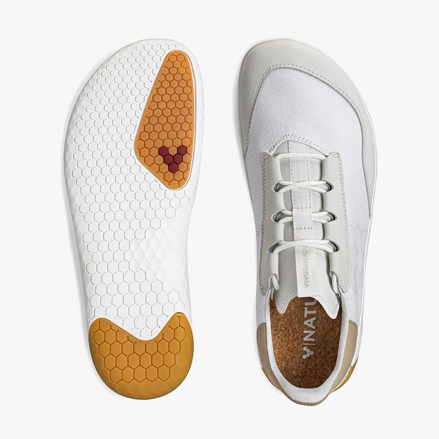 Vivobarefoot Geo Shell Kids' Trainers White | 0268KSGTY