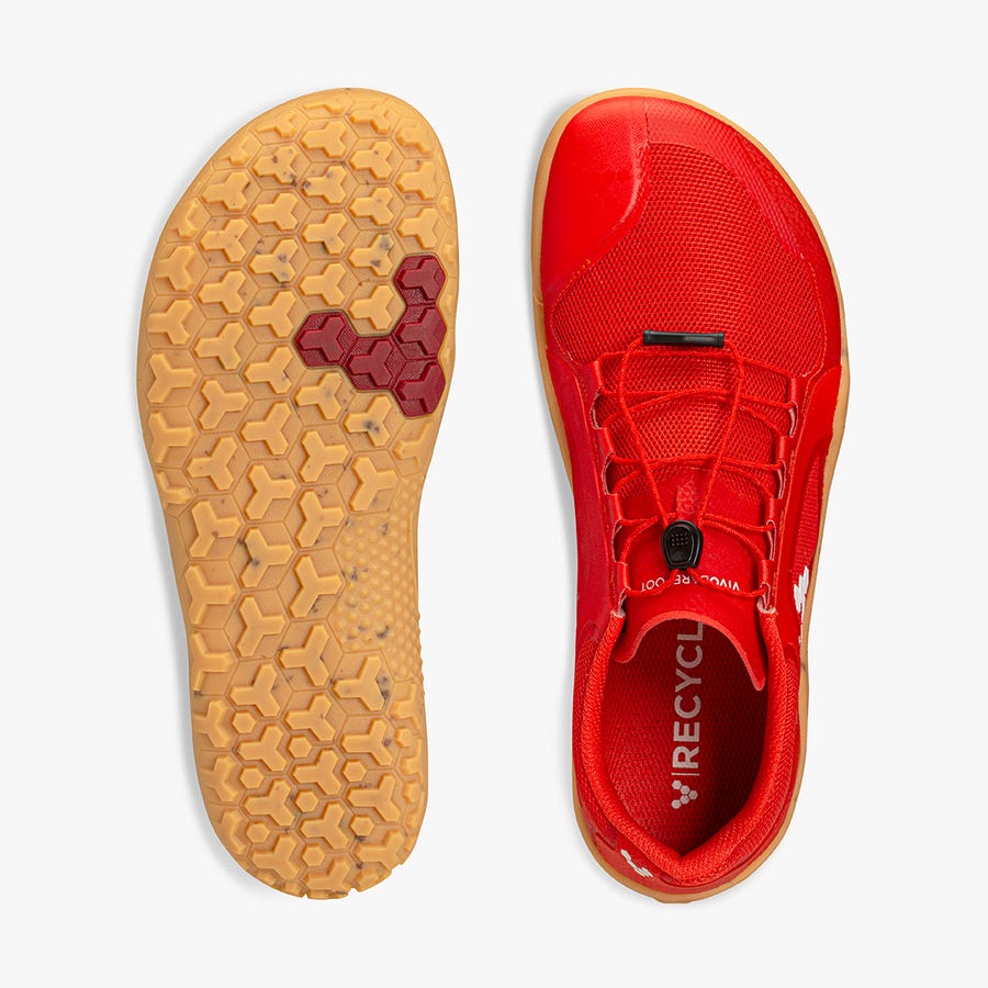 Vivobarefoot Primus II FG Men's Trail Shoes Red | 7182OBXDZ