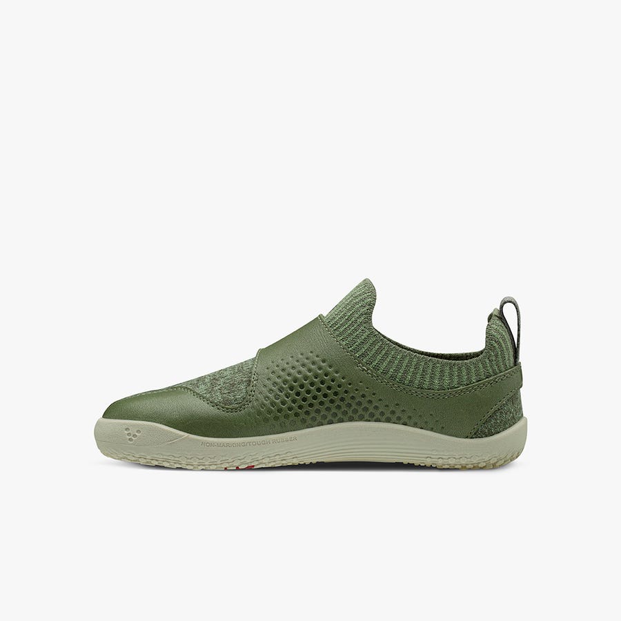 Vivobarefoot Primus Knit Wool Kids' Running Shoes Green | 4691TPMWL