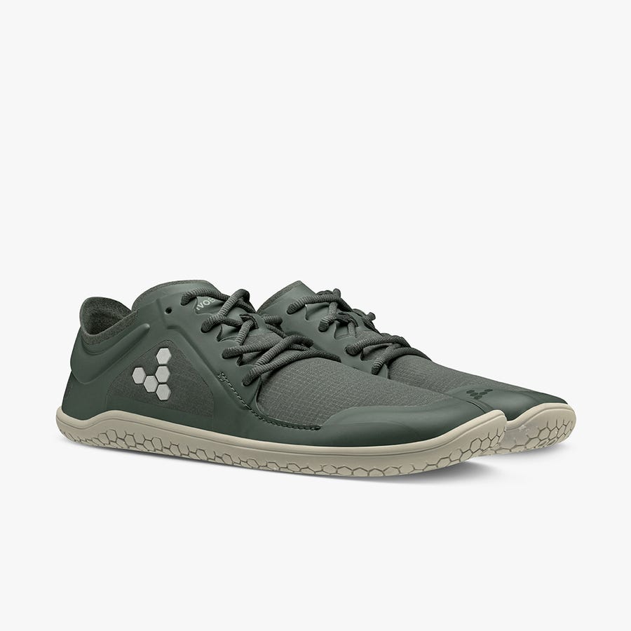 Vivobarefoot Primus Lite III All Weather Men's Trainers Green | 1690PGJRS