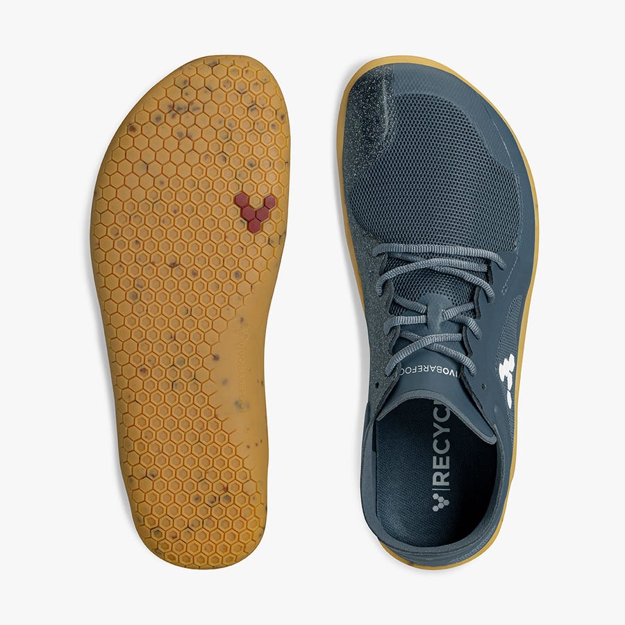 Vivobarefoot Primus Lite III Men's Trainers Blue | 0294VFDZP