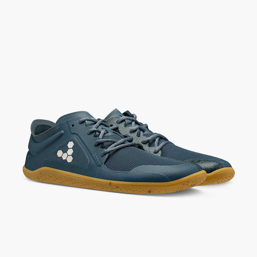 Vivobarefoot Primus Lite III Men's Trainers Blue | 0294VFDZP