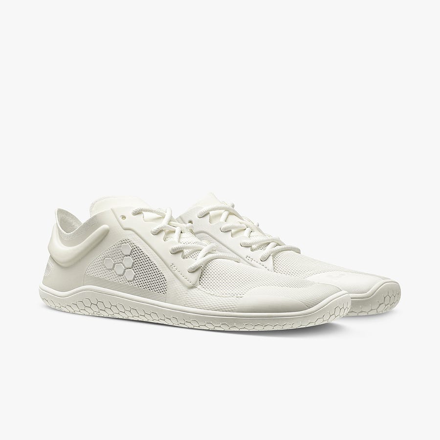 Vivobarefoot Primus Lite III Men's Trainers White | 1724MBVUX