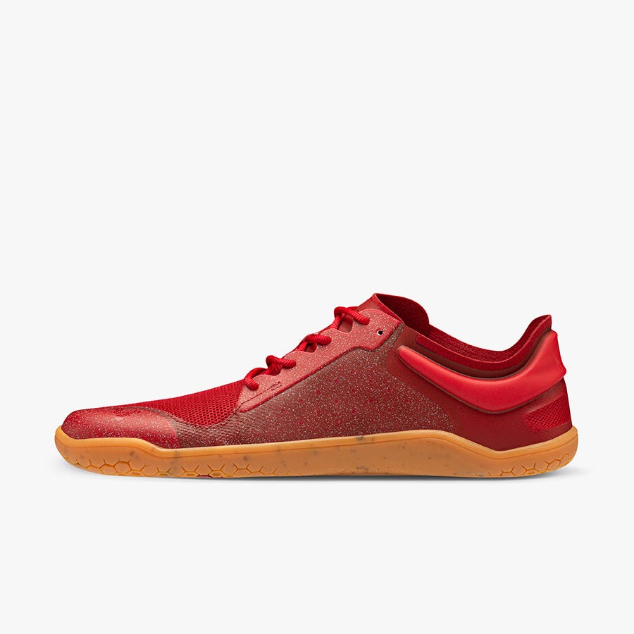 Vivobarefoot Primus Lite III Men's Trainers Red | 2517BJNQR