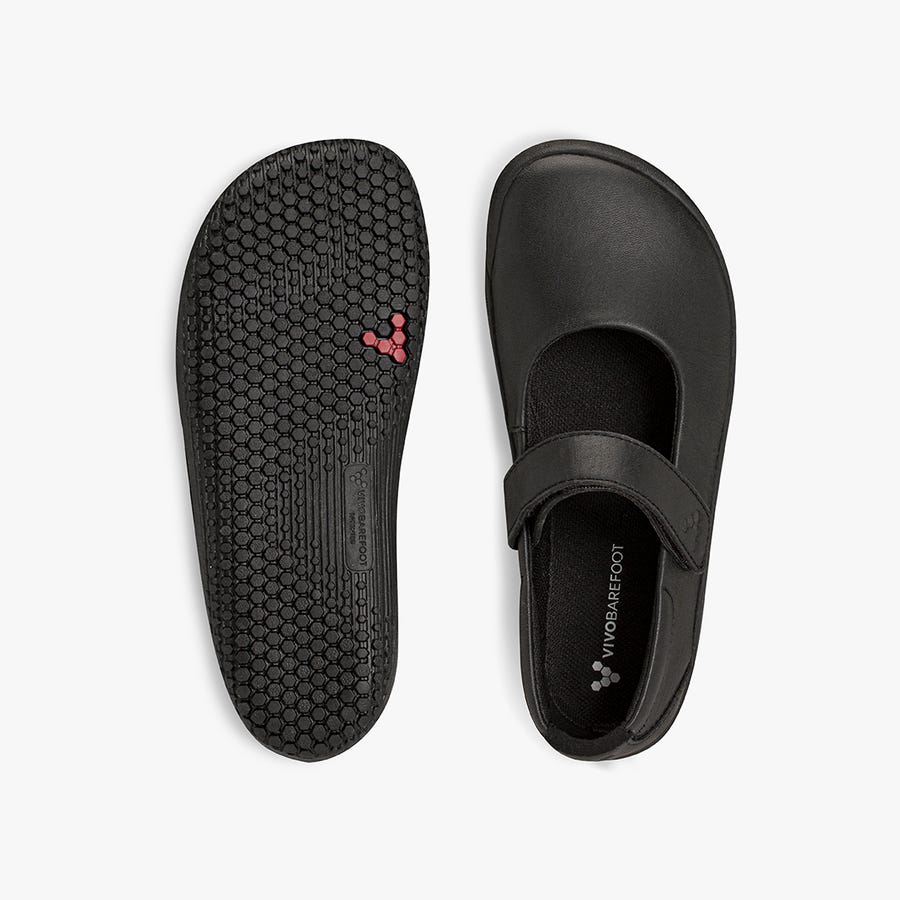 Vivobarefoot Wyn School II Kids' Casual Shoes Black | 5487XSICA