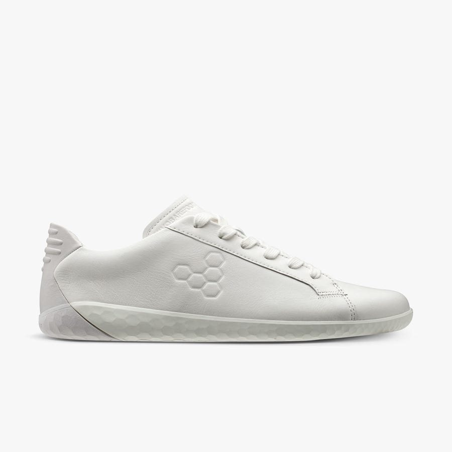 Vivobarefoot Geo Court Kids' Trainers White | 3251DXQVO