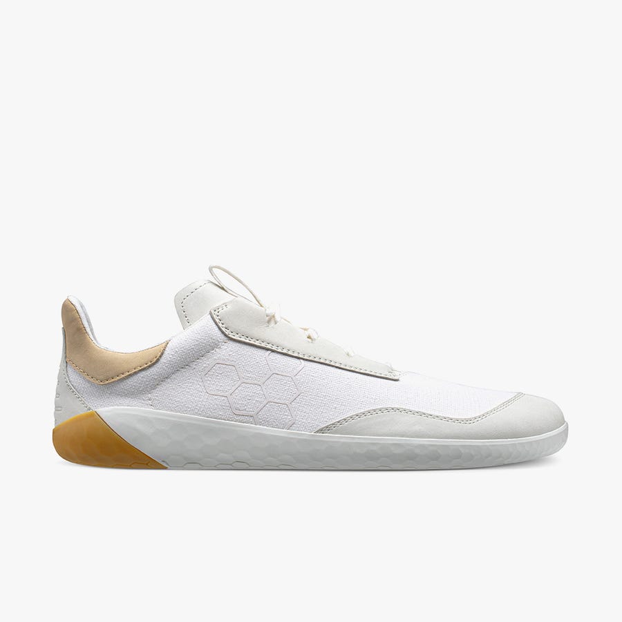 Vivobarefoot Geo Shell Kids' Trainers White | 0268KSGTY